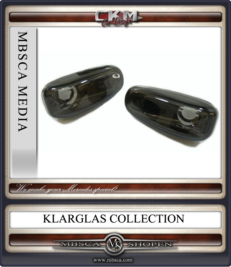 Crystal side markers smoke 2 pcs - 2
