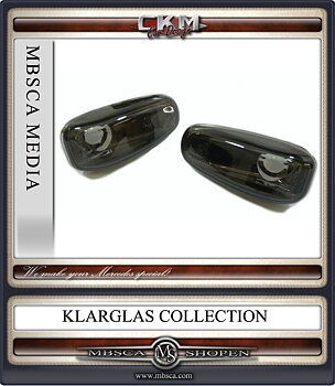 Crystal side markers smoke 2 pcs