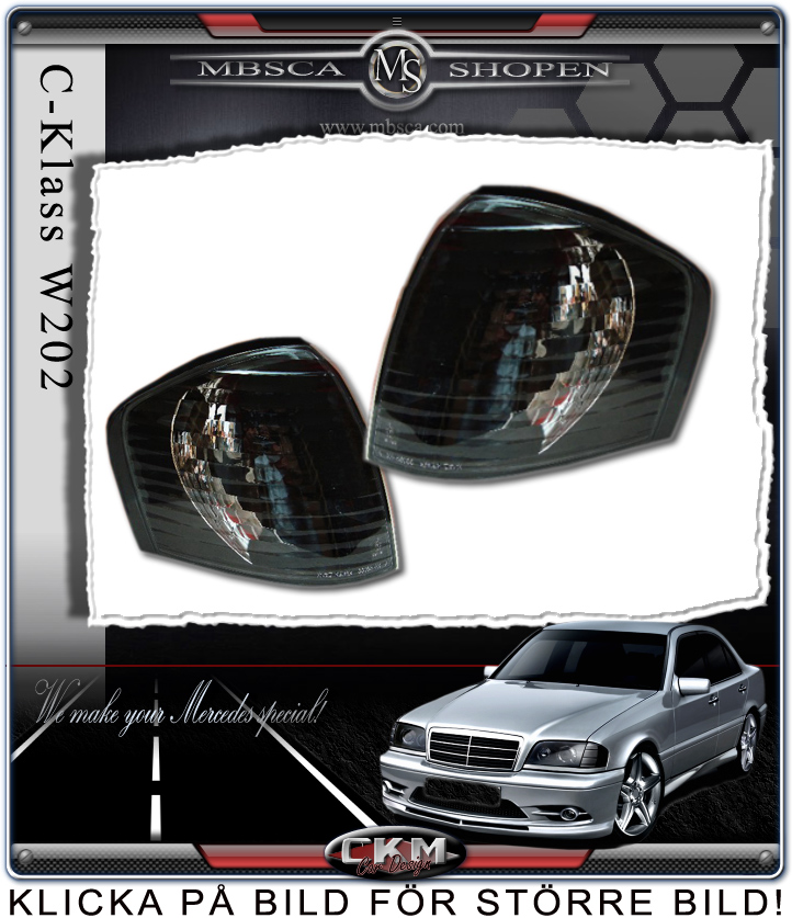 Clear blinkers black 2 pcs