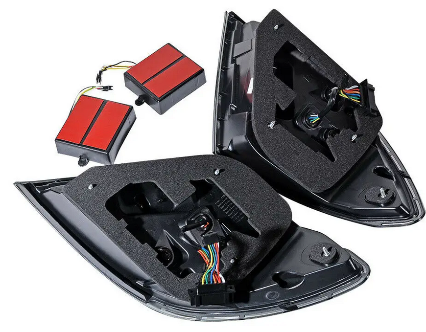 Clear taillights LED C-Style  2pcs set Smoke - 3