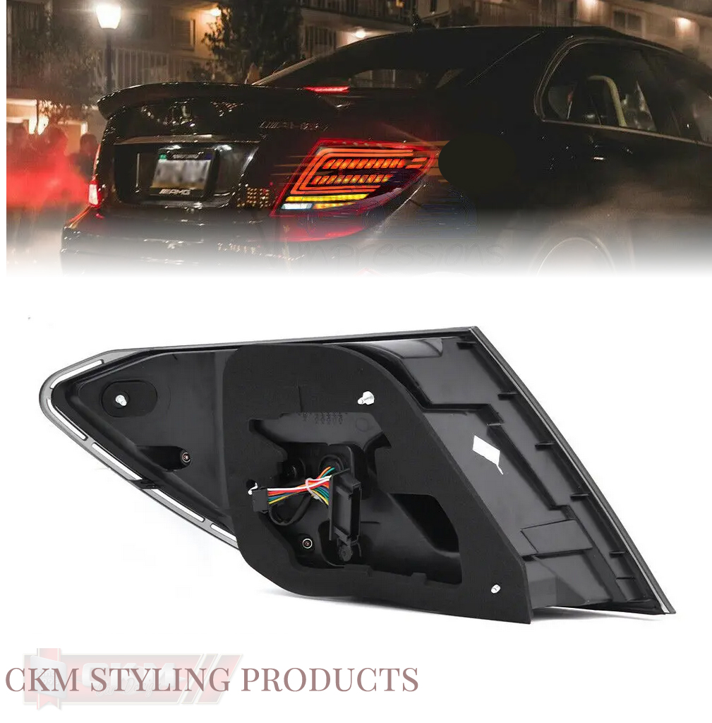 Clear taillights LED C-Style  2pcs set Smoke - 2