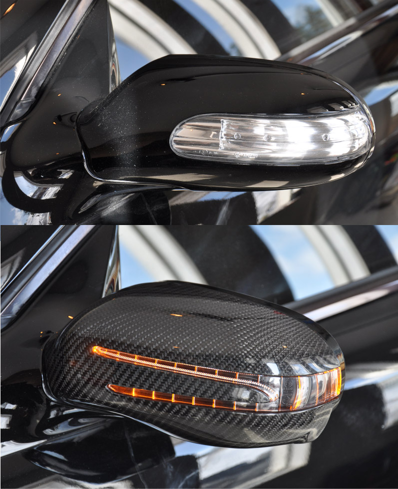 Mirror Cover CARBON inc Clear ARROW blinkers - 3