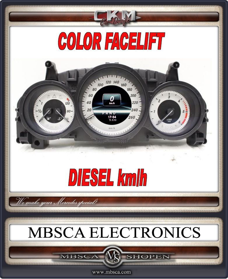 Facelift COLOR speedometer DIESEL km/h