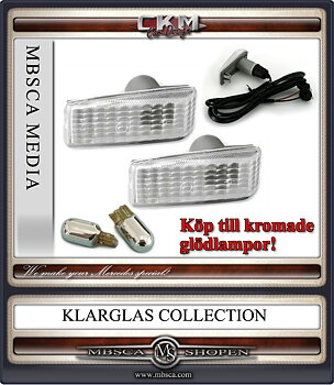 Blinkers sideblinkers white square 2 pcs