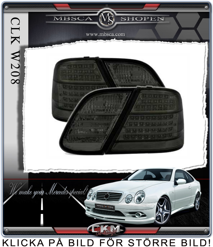 Clearglas taillights Smoke 2 pcs Dubbel LED