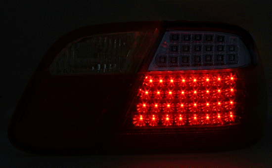 Clearglas taillights Smoke 2 pcs Dubbel LED - 2