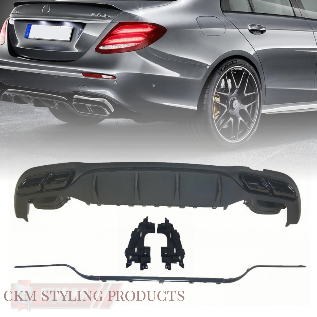 1. ckm w213 2018 FACELIFT  a-look  rear diffuser kit Black  - 4