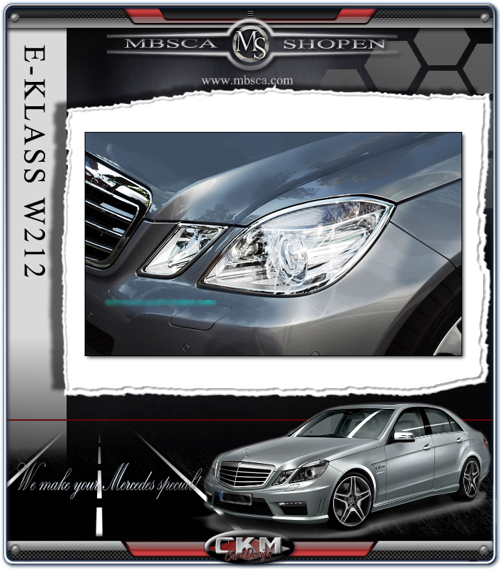 Chromerings for headlights. 4 pcs set