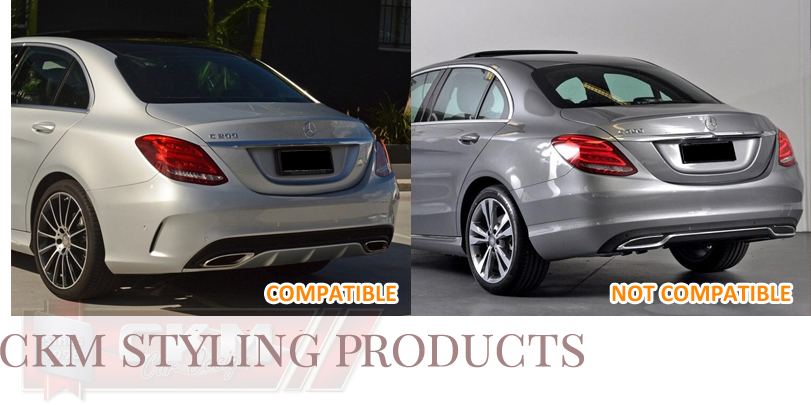 1. C63 look diffuser+pipes ALL BLACK - 7