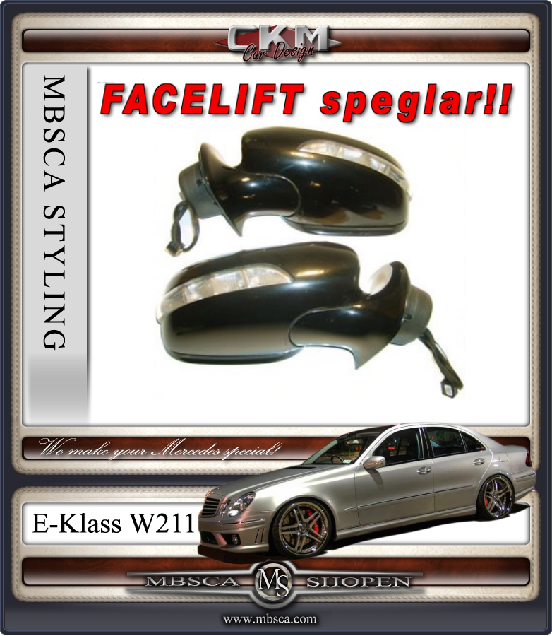 Speglar FACELIFT 1 st komplett Electric folding
