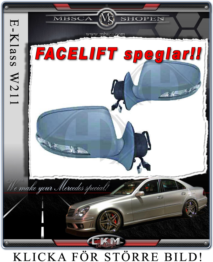 Speglar FACELIFT 1 st komplett Electric folding - 2