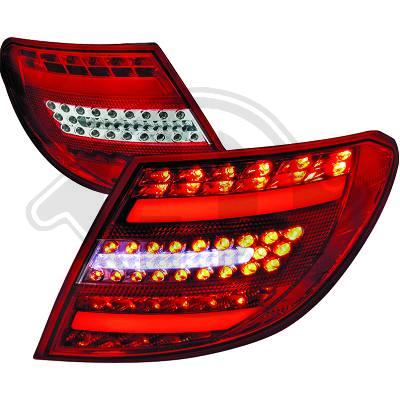 Clear taillights LED C-Style  2pcs set - 2