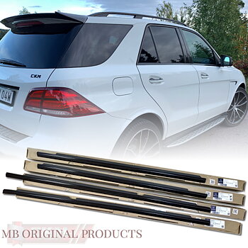 1. Chrome DELETE black window trims 4pcs MB OEM