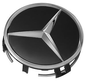 Center cap wheels 1 pcs MB Orginal black with chromed star