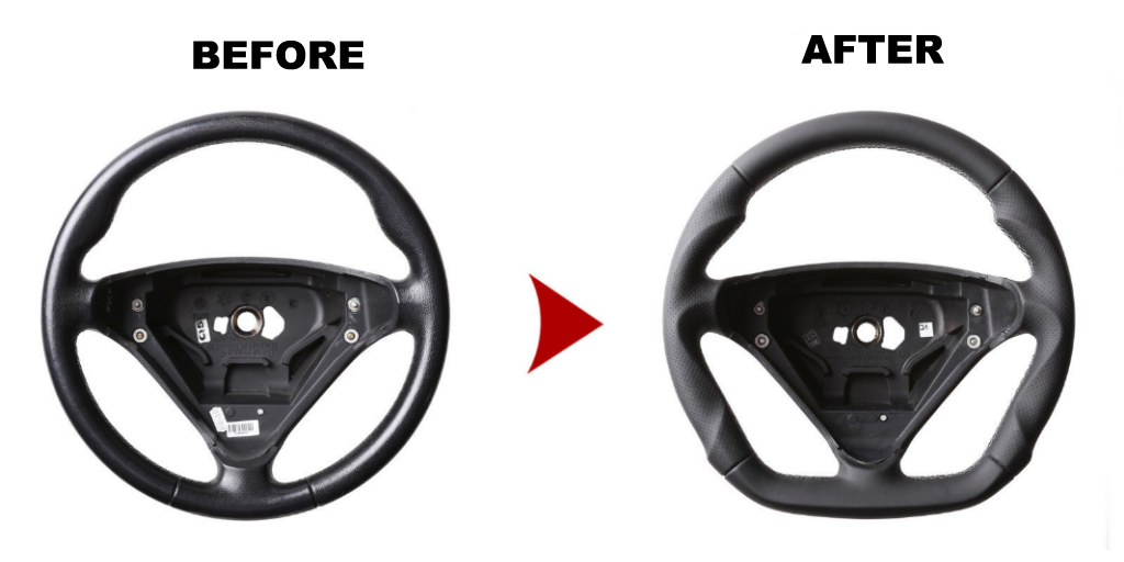1. steering wheel sport mb original handmade 1pcs - 5