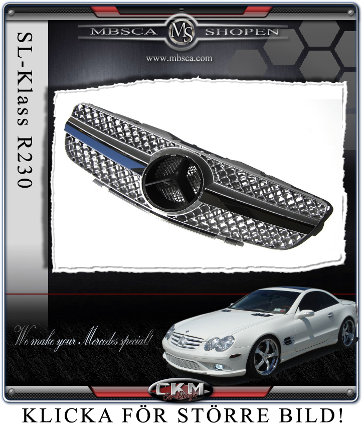 Grill Sport Facelift look silver 02-06a