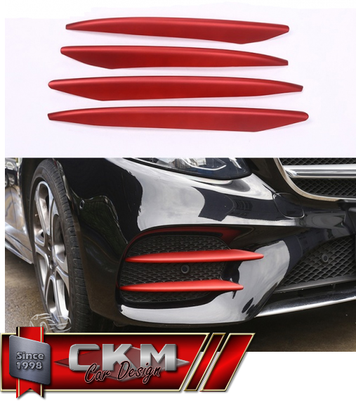 1. chrometrim set in red for front 4pcs - 3