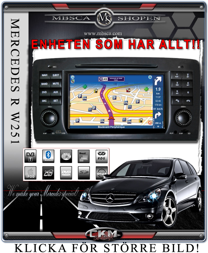 C3. Comand enhet i \\\"MB LOOK\\\" DVD GPS Bluetooth Touch Screen mm.. - 3