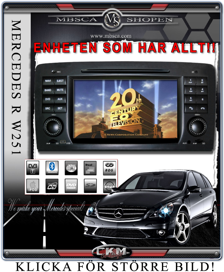 C3. Comand enhet i \\\"MB LOOK\\\" DVD GPS Bluetooth Touch Screen mm..