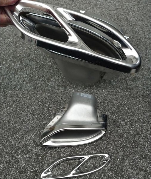 1. CKM sport c43 style tailpipe covers  2pcs black - 4