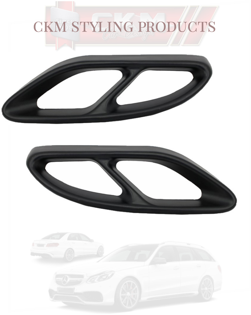 1. CKM sport c43 style tailpipe covers  2pcs black - 2