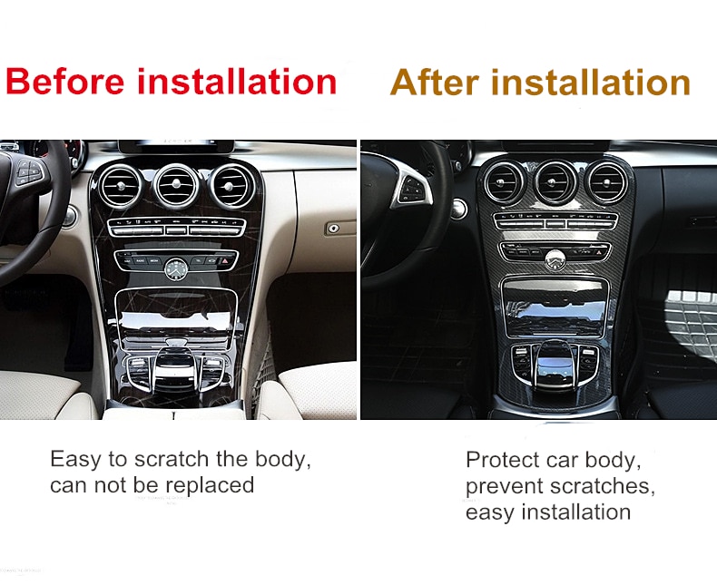 1. Carbon fiber trim cover 2pcs - 4