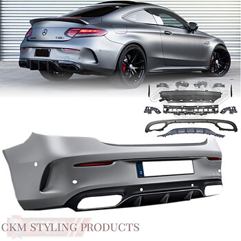 1. A-look C63s look komplett kofångare bak COUPE/Cabrio