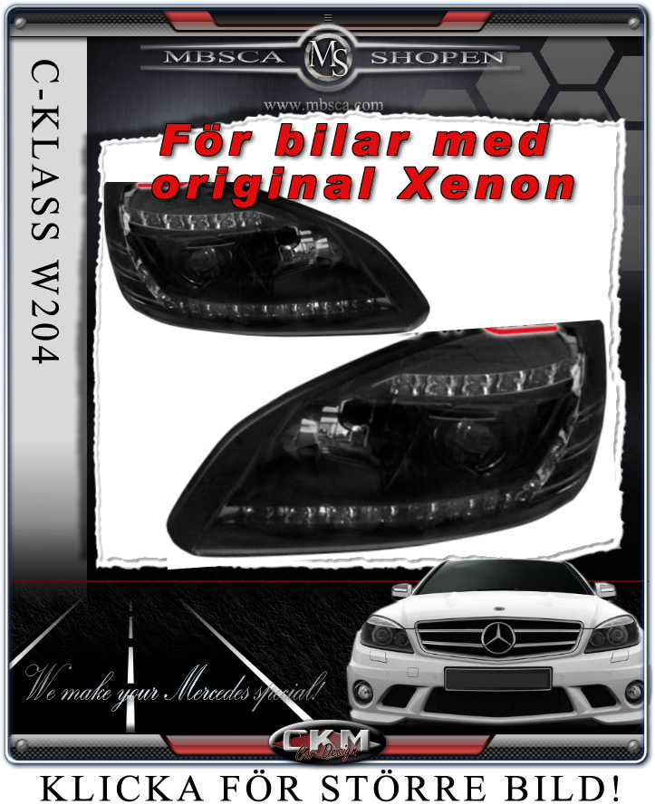 Clearglas headlights "Devil eyes" DRL LED V2 BLACK