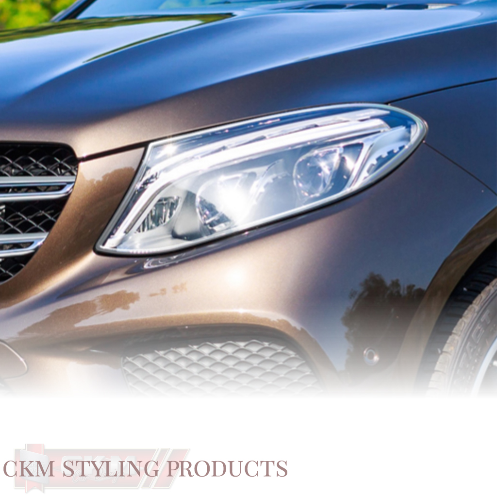 Chrome headlights GLE 2pcs