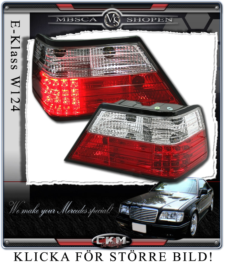 Clearglas Taillights with LEDs Red/Clear V2 2pcs
