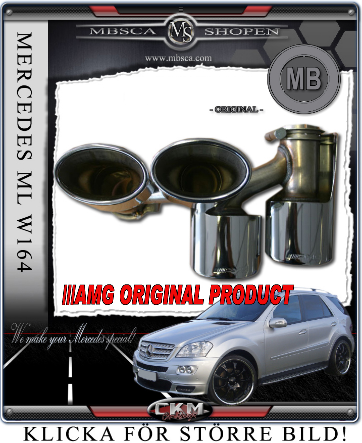 AMG Slutrör 2 st komplett AMG Original