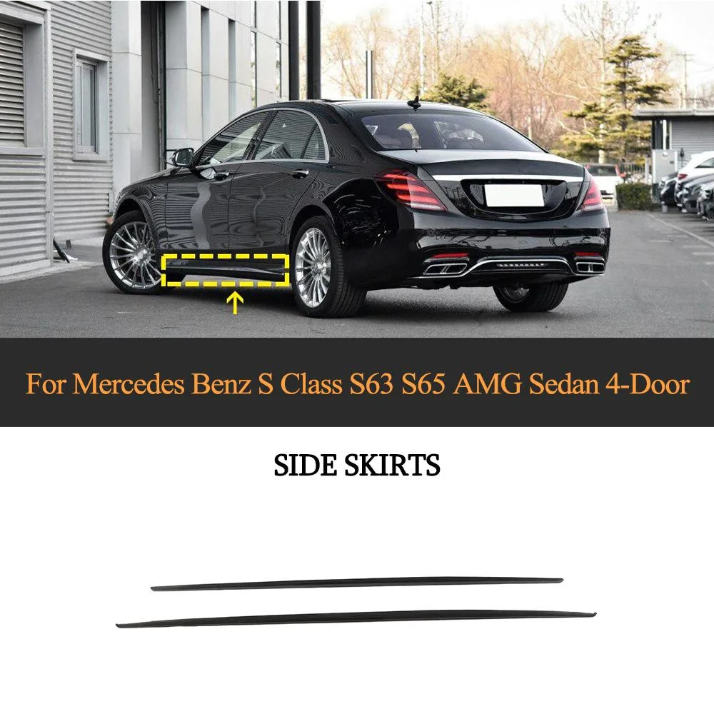 1. CKM S65 carbon trim for AMG look sideskirts 2pcs
