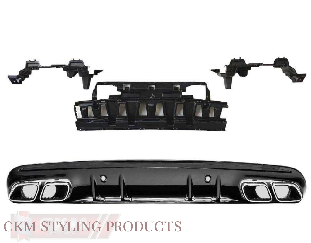 1. C63 look diffuser+pipes PIANO BLACK - 3