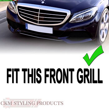 1. AMG C63 look grill for standard front Silver Metalic frame