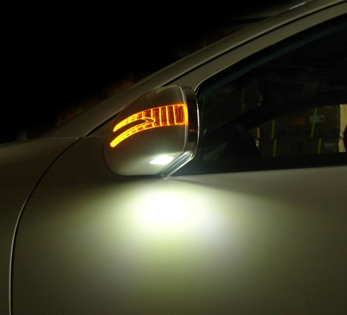 Mirrorcovers with turn signals "FACELIFT LOOK".Carbon  - 2
