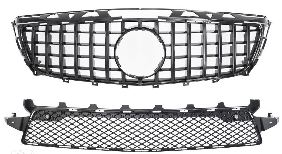 1. AMG GT-R PANAMERICAN look grill  BLACK V2