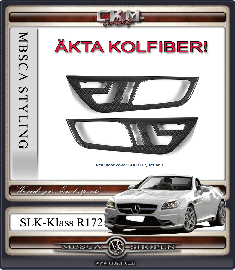 Kolfiber inredning dörrar 2st MB Original