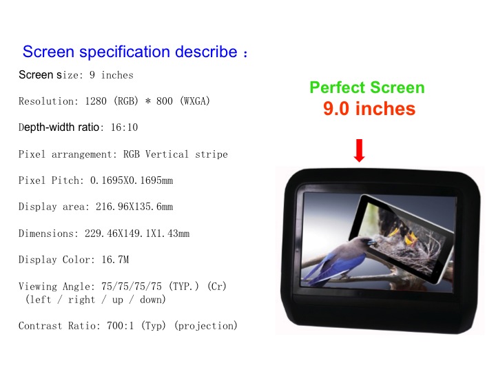 C. Android 9" Monitors 2st nackstöd som Original utförande Luxus Line - 4