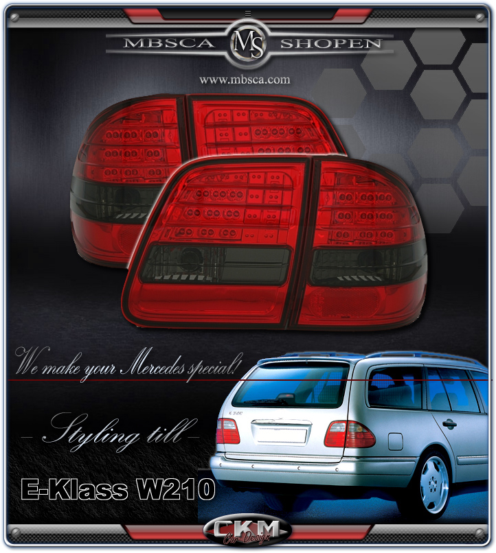 Clearglas taillights with LEDs 2 pcs for Wagon Red/Smoke BZ147-BERE42
