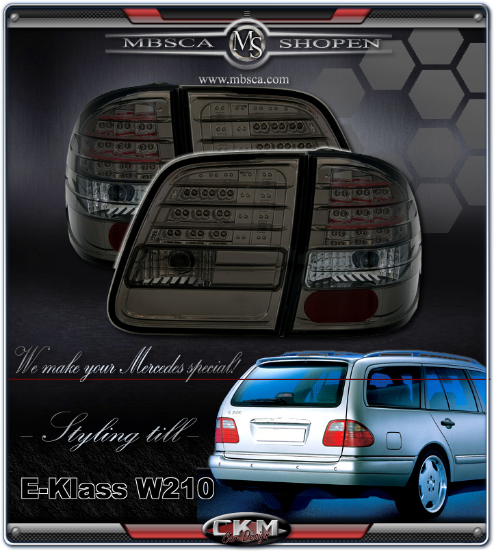 Clearglas taillights with LEDs 2 pcs for Wagon Smoke BZ147-BERE42