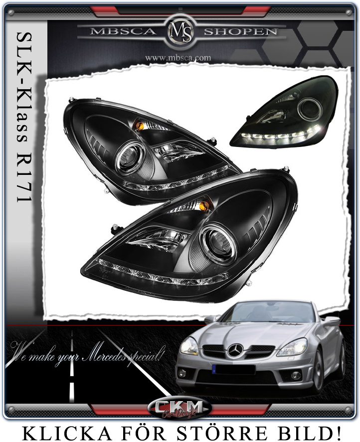 Clear frontlights DEVIL Eyes 2 pcs BLACK V2 set