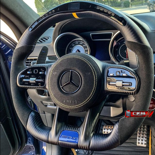 1. Steering sport FACELIFT 2018 style Leather/ Carbon/Piano SUPER SPORT LED Display PLUG N PLAY - 9