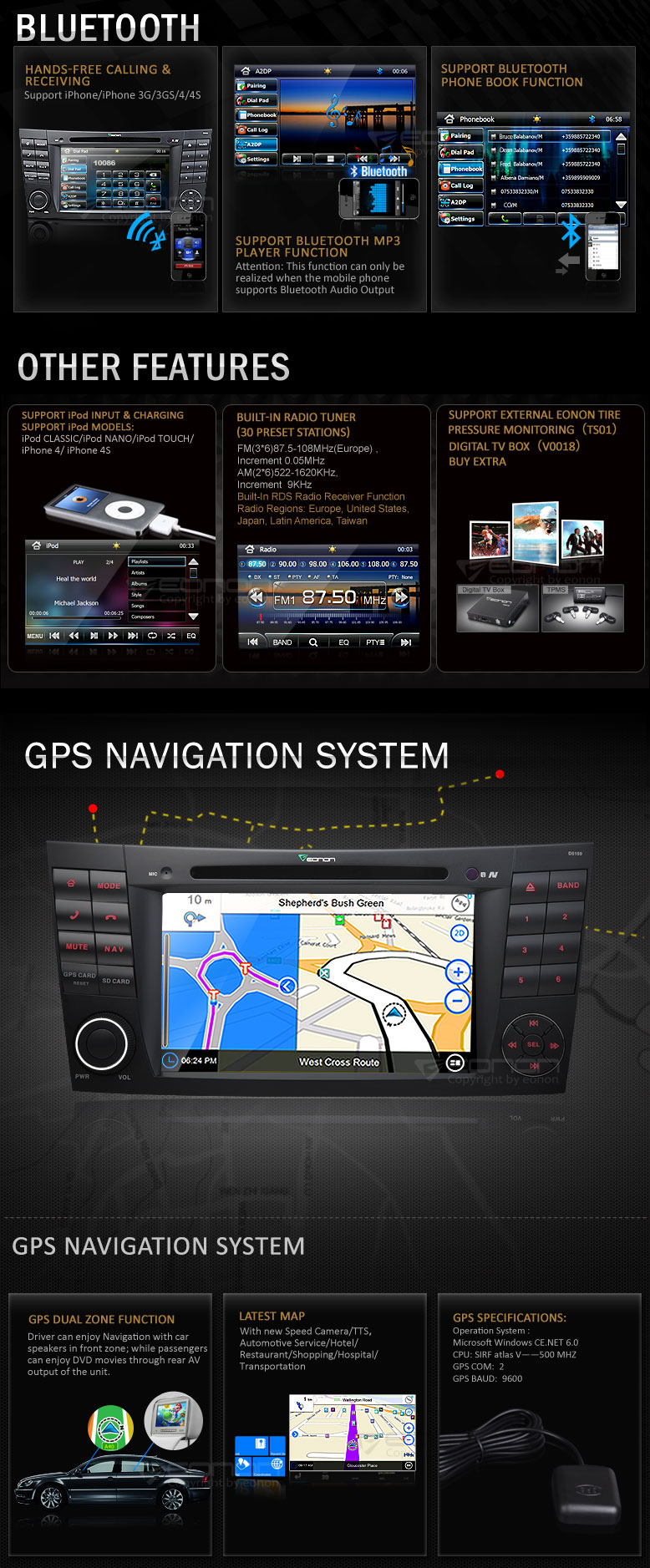 C2. Comand enhet i "MB LOOK" DVD GPS Bluetooth Touch Screen mm.. - 6