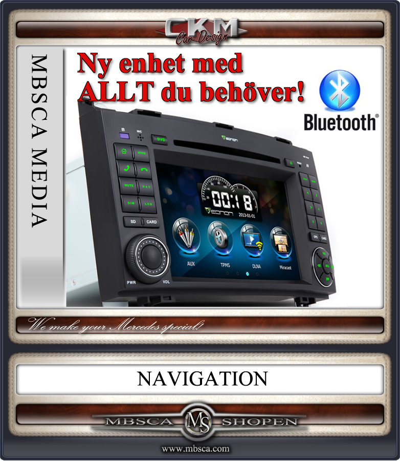 C2. Comand enhet i "MB LOOK" DVD GPS Bluetooth Touch Screen mm.. - 2