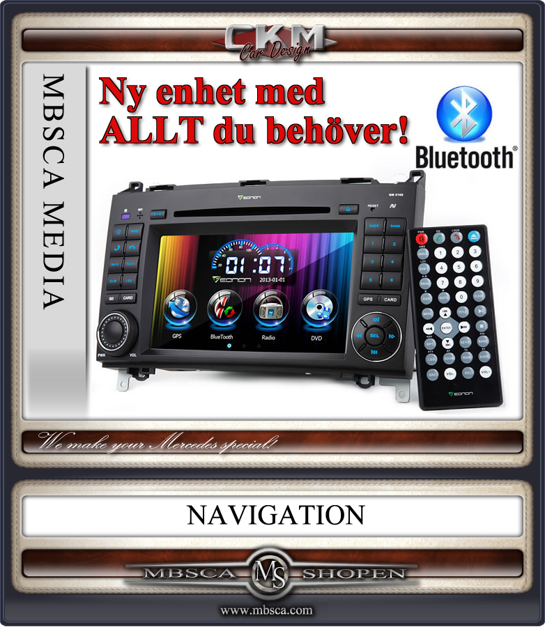 C2. Comand enhet i "MB LOOK" DVD GPS Bluetooth Touch Screen mm..