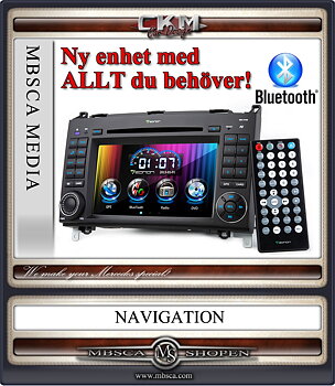 C2. Comand enhet i "MB LOOK" DVD GPS Bluetooth Touch Screen mm..