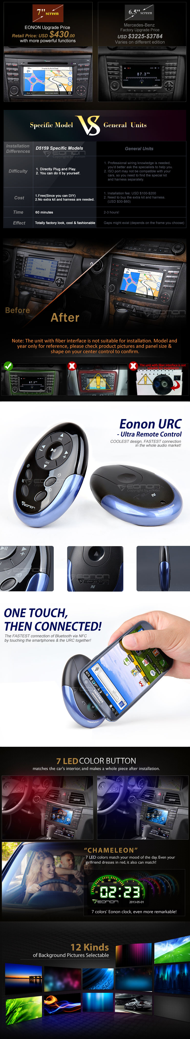 C2. Comand enhet i "MB LOOK" DVD GPS Bluetooth Touch Screen mm.. - 4
