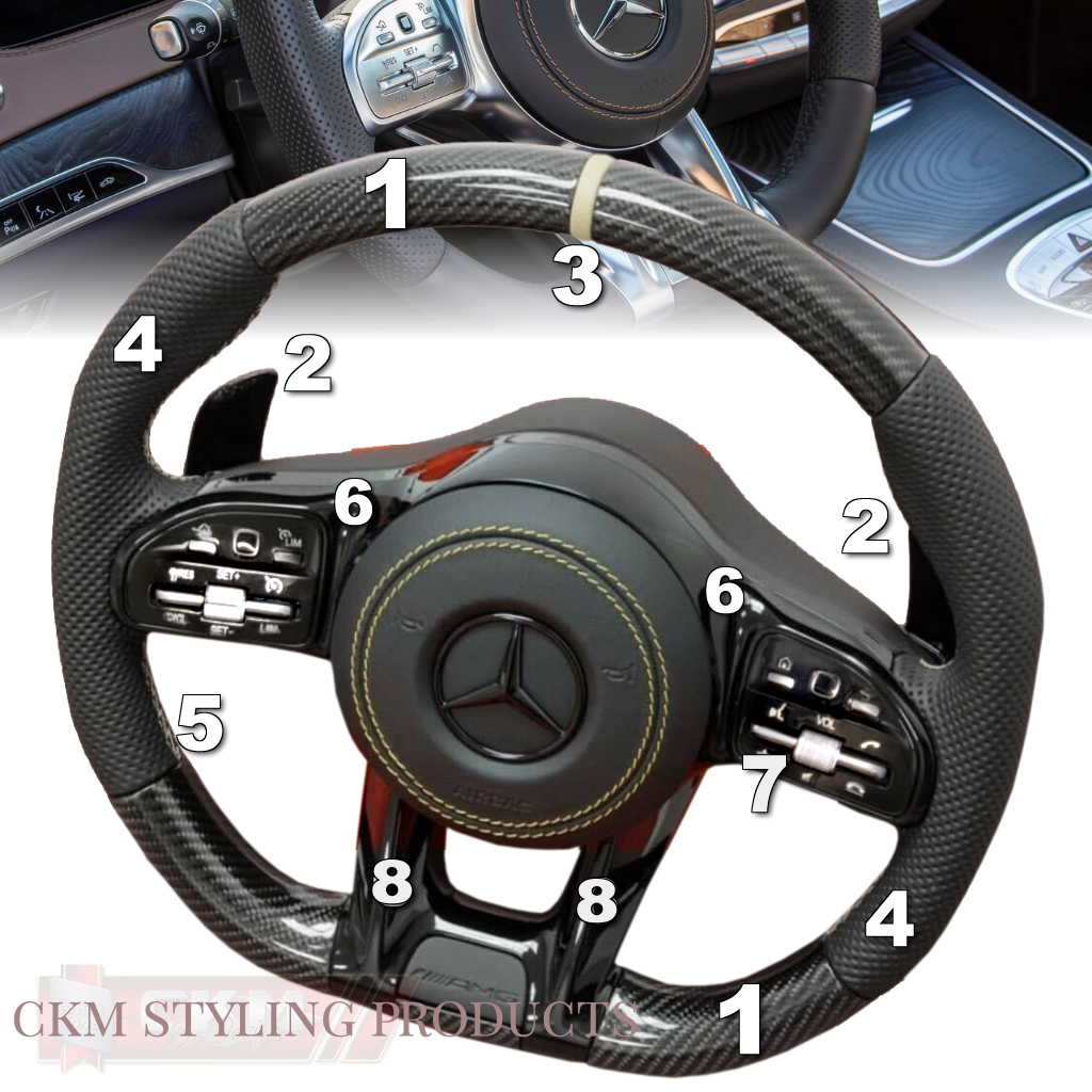 1. Steering sport FACELIFT 2018 style Leather/ Carbon/Piano  SUPER SPORT PLUG N PLAY - 2