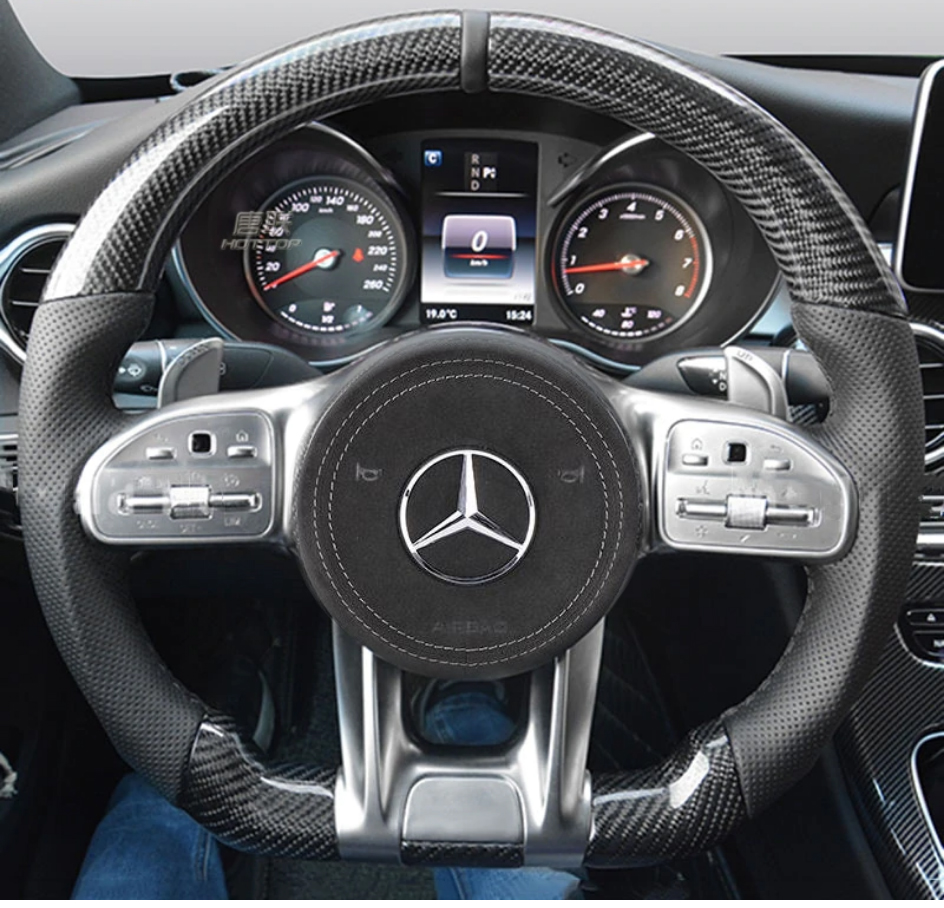 1. Steering sport FACELIFT 2018 style Leather/ Carbon/Piano  SUPER SPORT PLUG N PLAY - 5