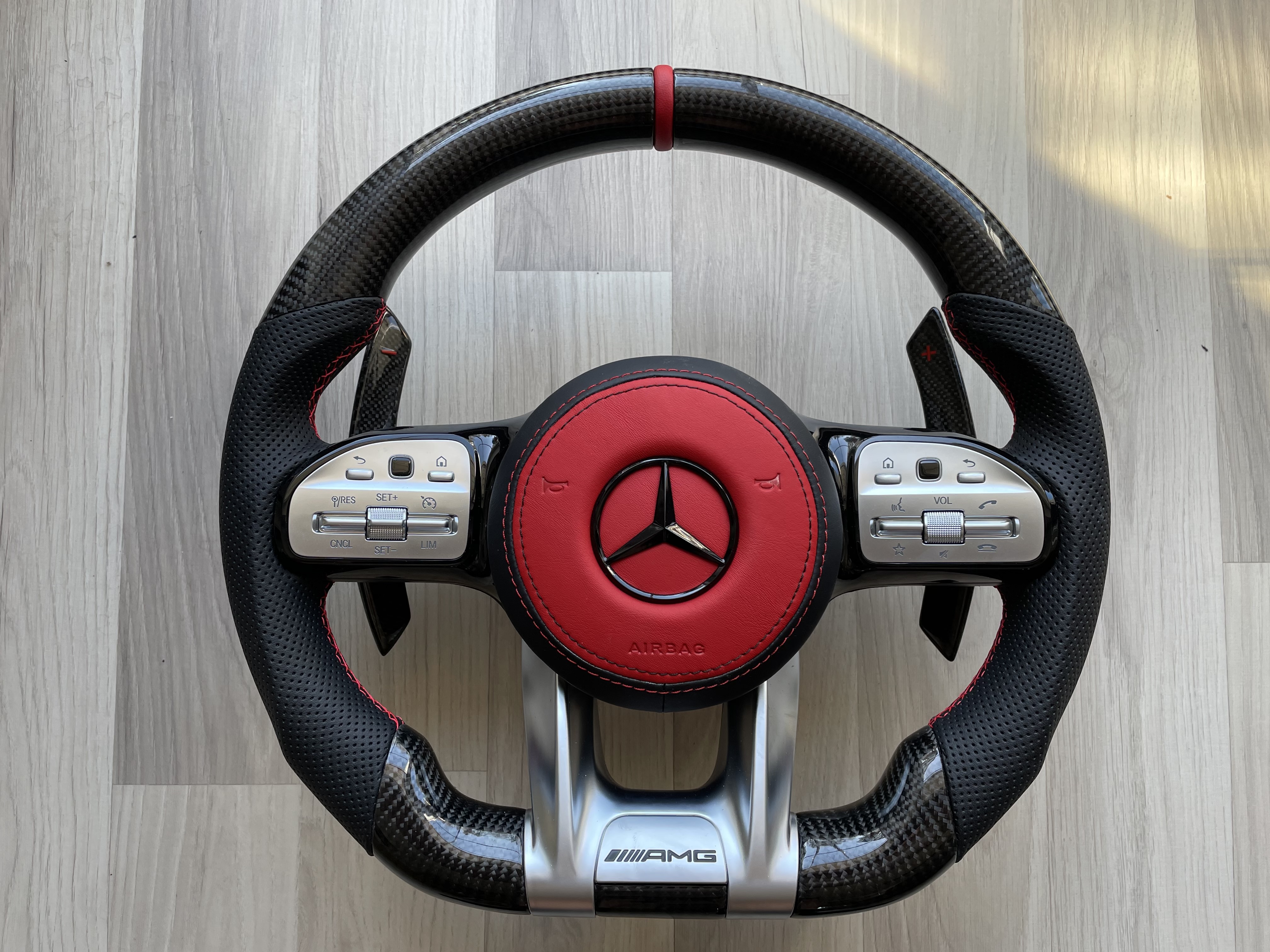 1. Steering sport FACELIFT 2018 style Leather/ Carbon/Piano  SUPER SPORT PLUG N PLAY - 7